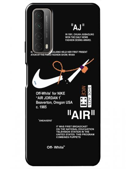 Huawei P Smart 2021 Nike Air Siyah Telefon Kılıfı