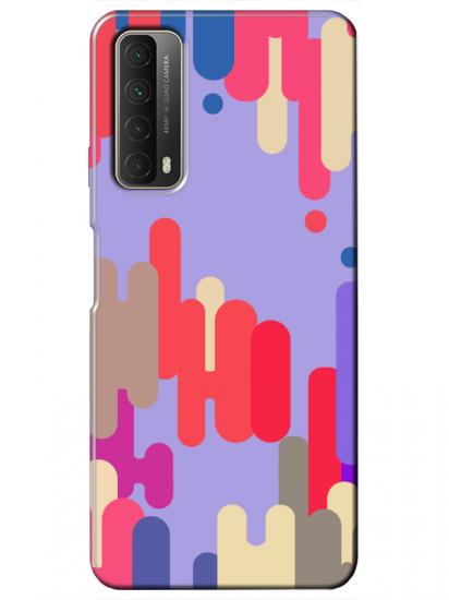 Huawei P Smart 2021 Pop Art Lila Telefon Kılıfı