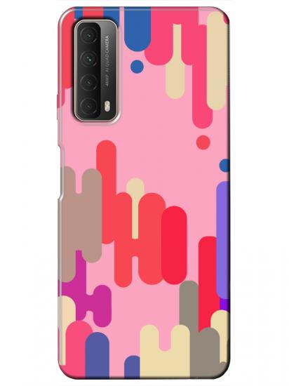 Huawei P Smart 2021 Pop Art Pembe Telefon Kılıfı