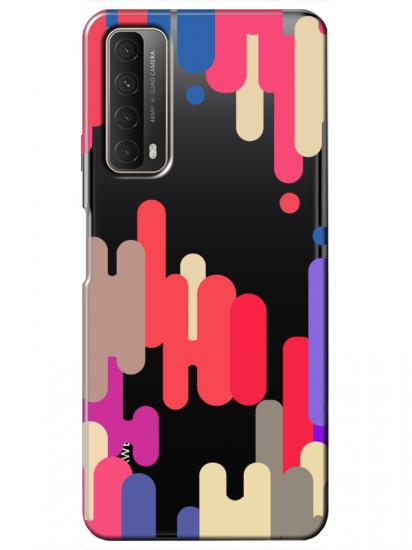 Huawei P Smart 2021 Pop Art Şeffaf Telefon Kılıfı