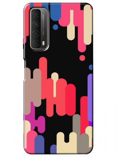 Huawei P Smart 2021 Pop Art Siyah Telefon Kılıfı