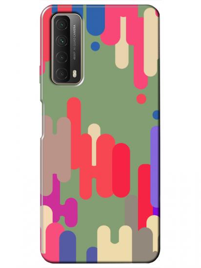 Huawei P Smart 2021 Pop Art Yeşil Telefon Kılıfı