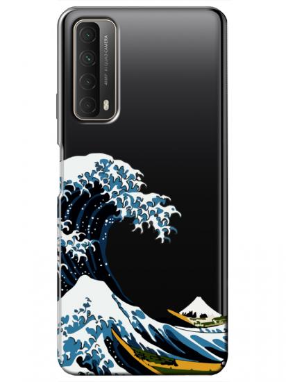 Huawei P Smart 2021 Kanagawa Şeffaf Telefon Kılıfı