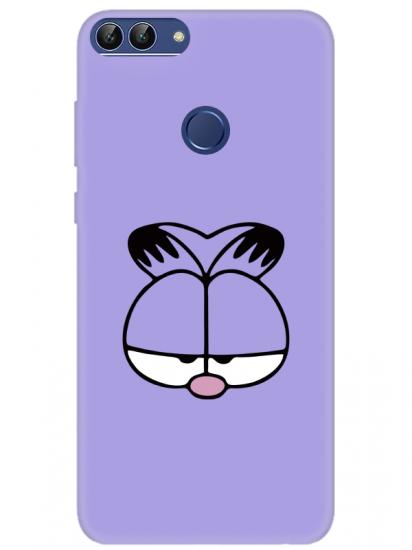 Huawei P Smart Garfield Lila Telefon Kılıfı