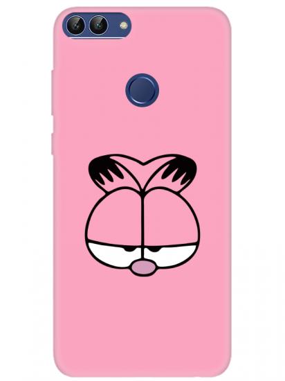 Huawei P Smart Garfield Pembe Telefon Kılıfı