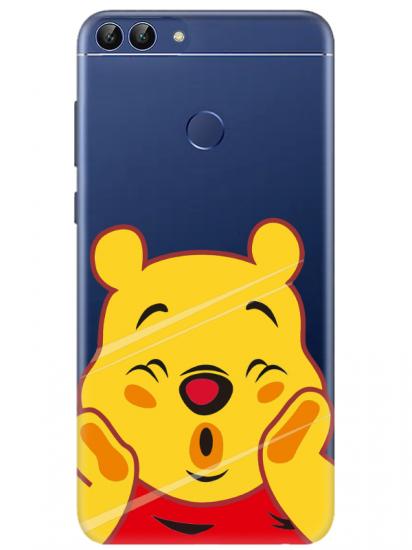 Huawei P Smart Winnie The Pooh Şeffaf Telefon Kılıfı