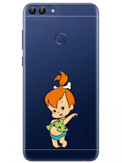 Huawei P Smart Taş Devri Kız Bebek Şeffaf Telefon Kılıfı