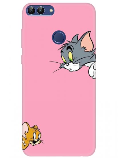 Huawei P Smart Tom And Jerry Pembe Telefon Kılıfı