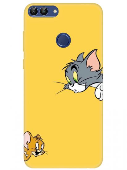 Huawei P Smart Tom And Jerry Sarı Telefon Kılıfı