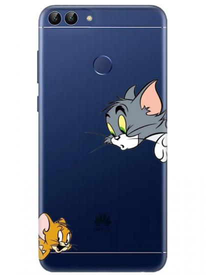 Huawei P Smart Tom And Jerry Şeffaf Telefon Kılıfı