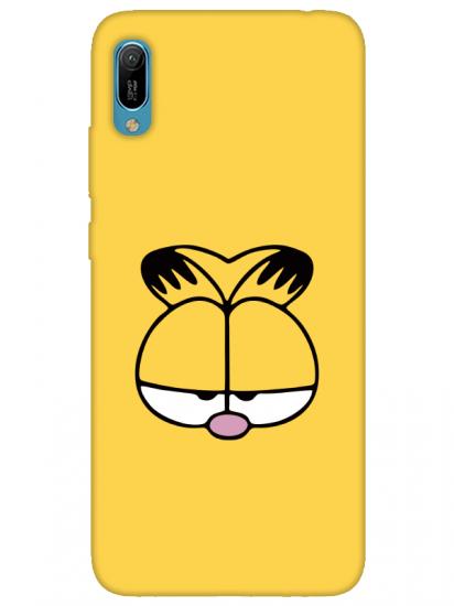 Huawei Y6 2019 Garfield Sarı Telefon Kılıfı