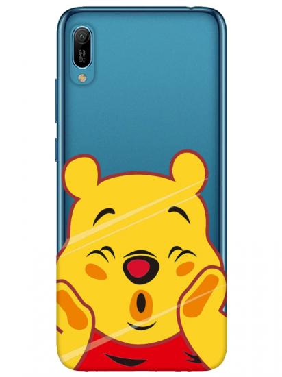 Huawei Y6 2019 Winnie The Pooh Şeffaf Telefon Kılıfı