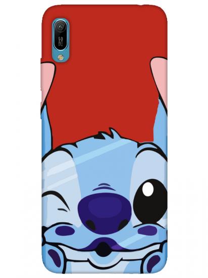 Huawei Y6 2019 Stitch Kırmızı Telefon Kılıfı