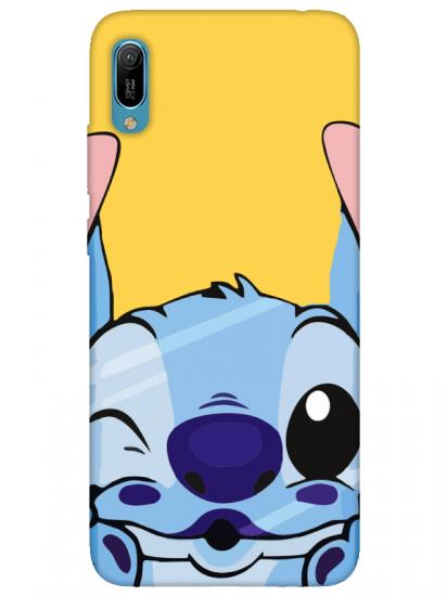 Huawei Y6 2019 Stitch Sarı Telefon Kılıfı