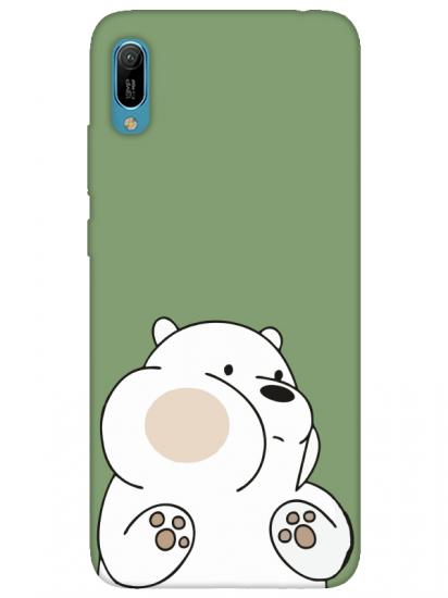 Huawei Y6 2019 Panda Yeşil Telefon Kılıfı