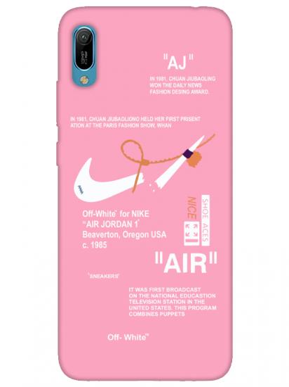 Huawei Y6 2019 Nike Air Pembe Telefon Kılıfı