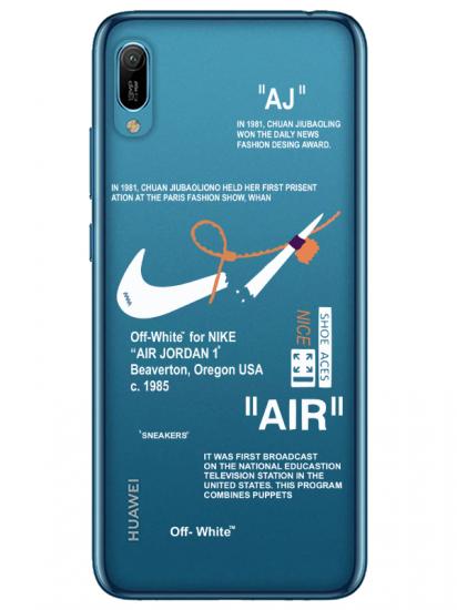 Huawei Y6 2019 Nike Air Şeffaf Telefon Kılıfı