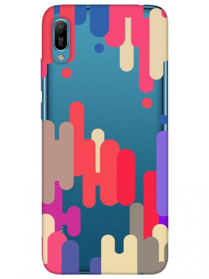 Huawei Y6 2019 Pop Art Şeffaf Telefon Kılıfı