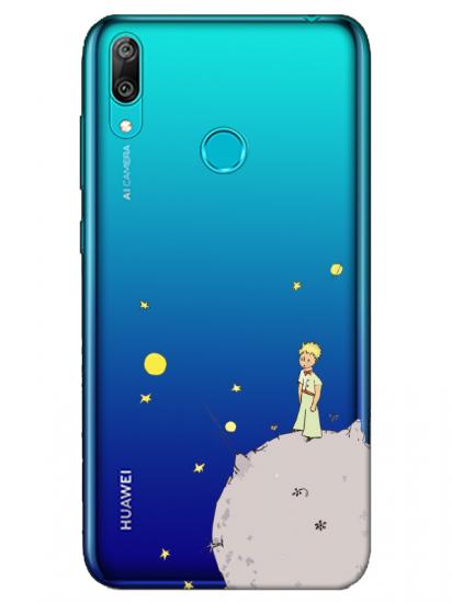 Huawei Y7 2019 Küçük Prens Şeffaf Telefon Kılıfı