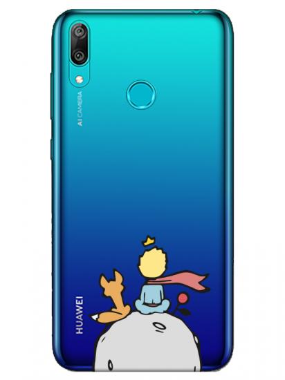 Huawei Y7 2019 Küçük Prens Şeffaf Telefon Kılıfı