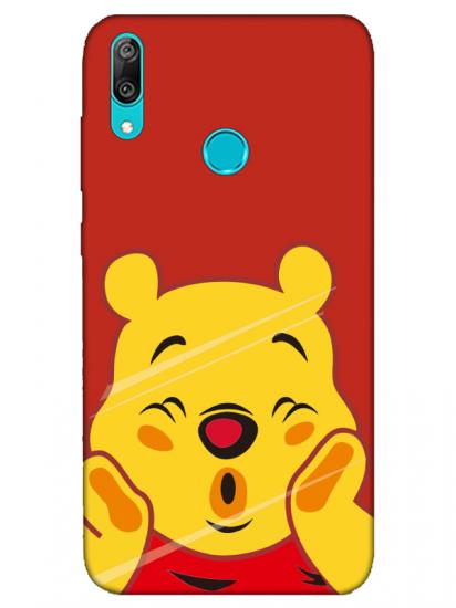 Huawei Y7 2019 Winnie The Pooh Kırmızı Telefon Kılıfı