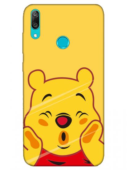 Huawei Y7 2019 Winnie The Pooh Sarı Telefon Kılıfı