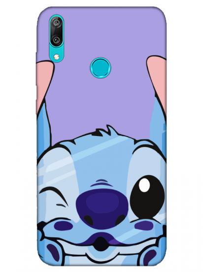 Huawei Y7 2019 Stitch Lila Telefon Kılıfı