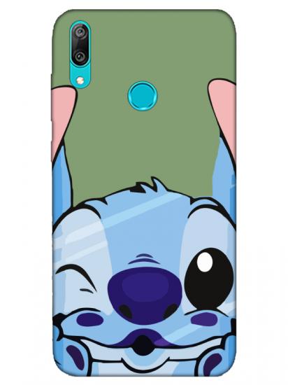 Huawei Y7 2019 Stitch Yeşil Telefon Kılıfı