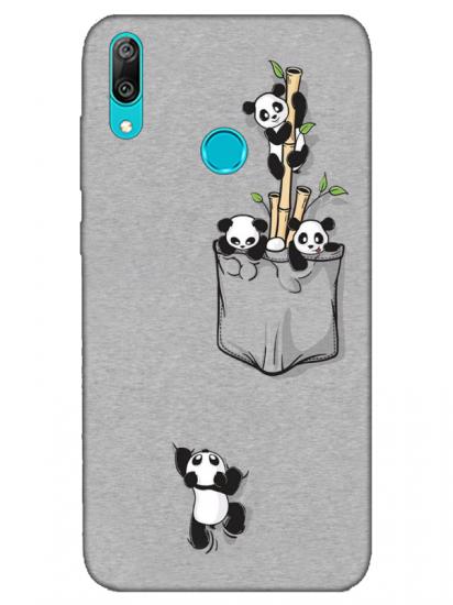 Huawei Y7 2019 Panda Telefon Kılıfı