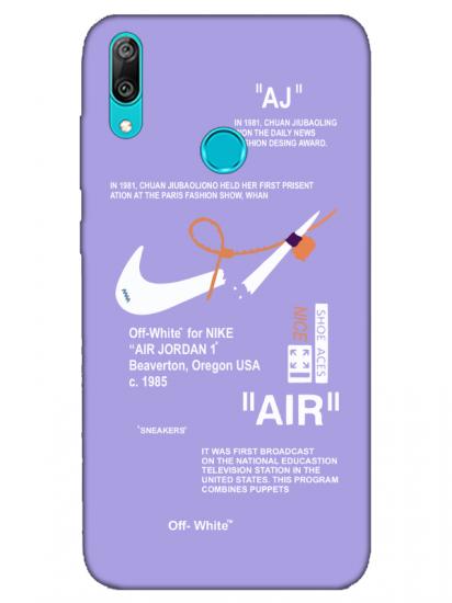 Huawei Y7 2019 Nike Air Lila Telefon Kılıfı