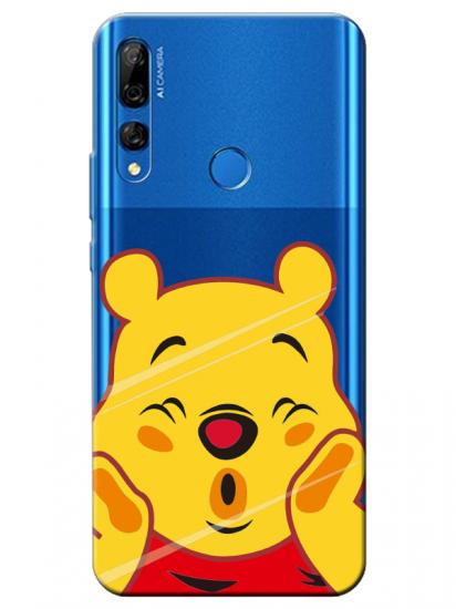 Huawei Y9 Prime 2019 Winnie The Pooh Şeffaf Telefon Kılıfı