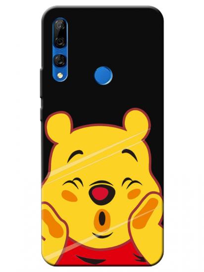 Huawei Y9 Prime 2019 Winnie The Pooh Siyah Telefon Kılıfı