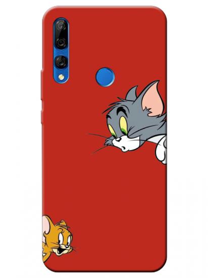 Huawei Y9 Prime 2019 Tom And Jerry Kırmızı Telefon Kılıfı