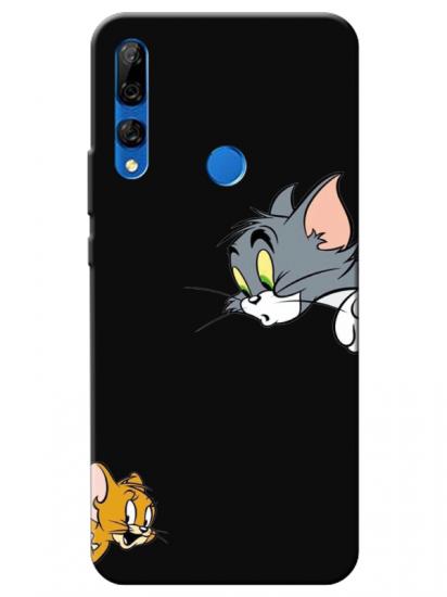 Huawei Y9 Prime 2019 Tom And Jerry Siyah Telefon Kılıfı