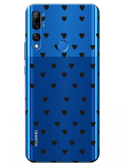 Huawei Y9 Prime 2019 Minik Kalpler Şeffaf Telefon Kılıfı