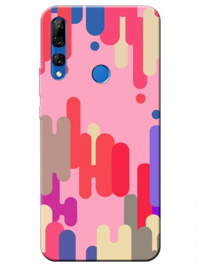 Huawei Y9 Prime 2019 Pop Art Pembe Telefon Kılıfı