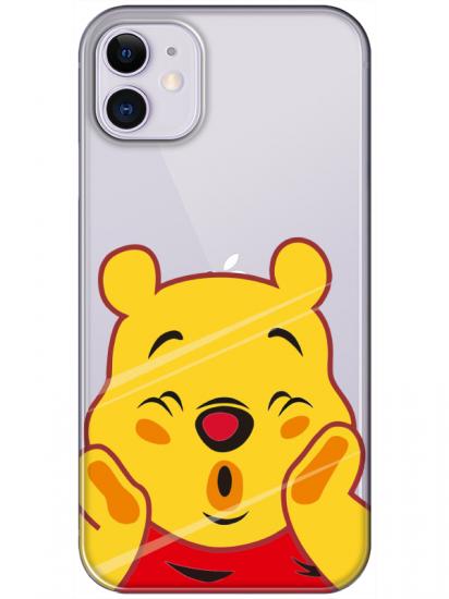 iPhone 11 Winnie The Pooh Şeffaf Telefon Kılıfı