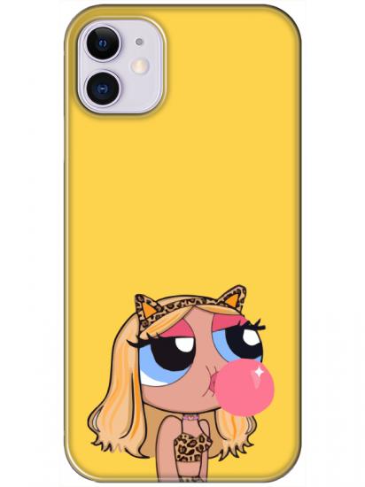 iPhone 11 Powerpuff Girls Sarı Telefon Kılıfı