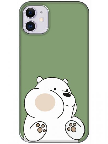 iPhone 11 Panda Yeşil Telefon Kılıfı