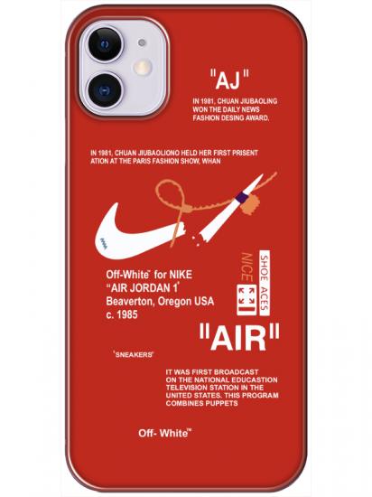 iPhone 11 Nike Air Kırmızı Telefon Kılıfı