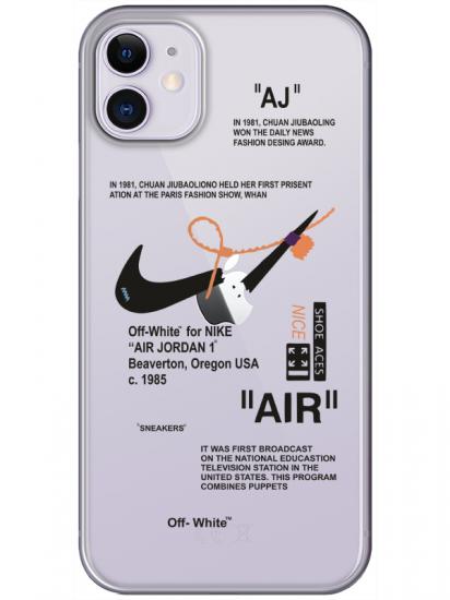 iPhone 11 Nike Air Şeffaf Telefon Kılıfı