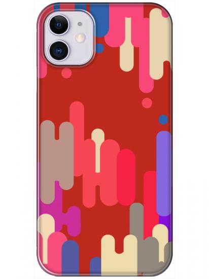 iPhone 11 Pop Art Kırmızı Telefon Kılıfı