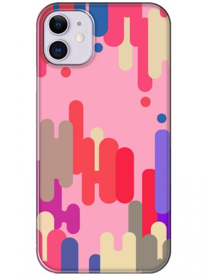 iPhone 11 Pop Art Pembe Telefon Kılıfı