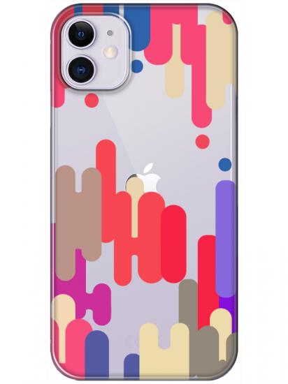 iPhone 11 Pop Art Şeffaf Telefon Kılıfı