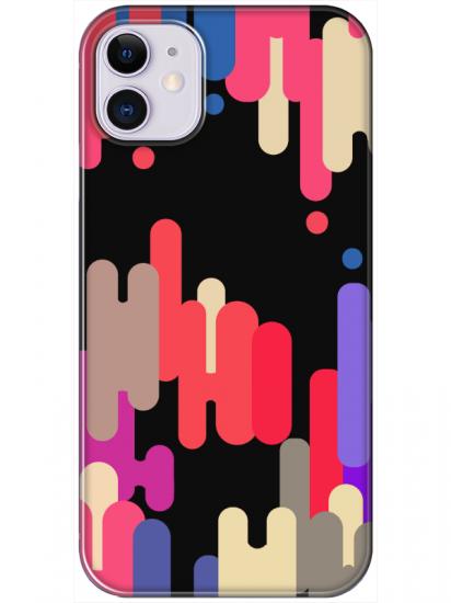 iPhone 11 Pop Art Siyah Telefon Kılıfı