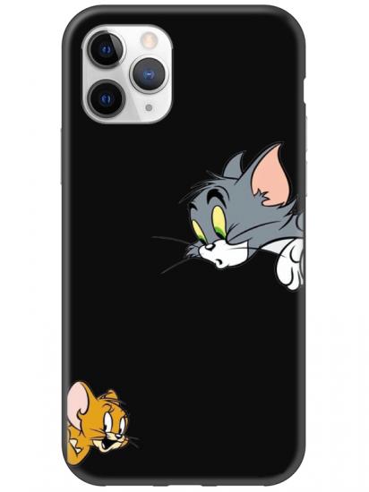 iPhone 11 Pro Tom And Jerry Siyah Telefon Kılıfı