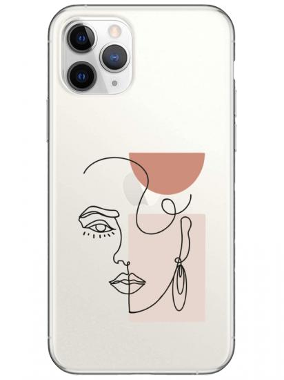 iPhone 11 Pro Women Art Şeffaf Telefon Kılıfı