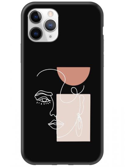 iPhone 11 Pro Women Art Siyah Telefon Kılıfı