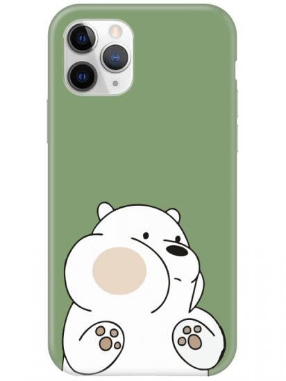 iPhone 11 Pro Max Panda Yeşil Telefon Kılıfı