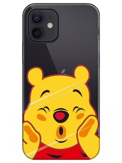 iPhone 12 Winnie The Pooh Şeffaf Telefon Kılıfı